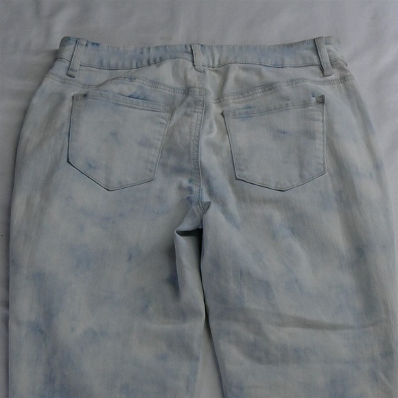 Chicos .5 /‎ 6 Ankle Slim Light Acid Wash Stretch Denim Womens Jeans - Picture 6 of 7
